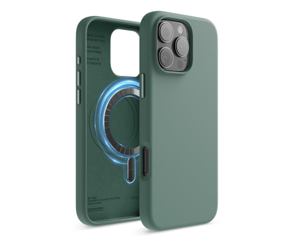 Etui do telefonów Elago Magnetic Silicone do iPhone 16 Pro Max Midnight Green ES16MSSC69PRO-MGR